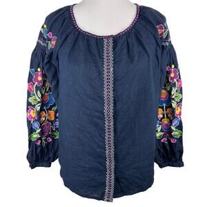 Slobozhanka Embroidered  Blouse, Women, Size Medium